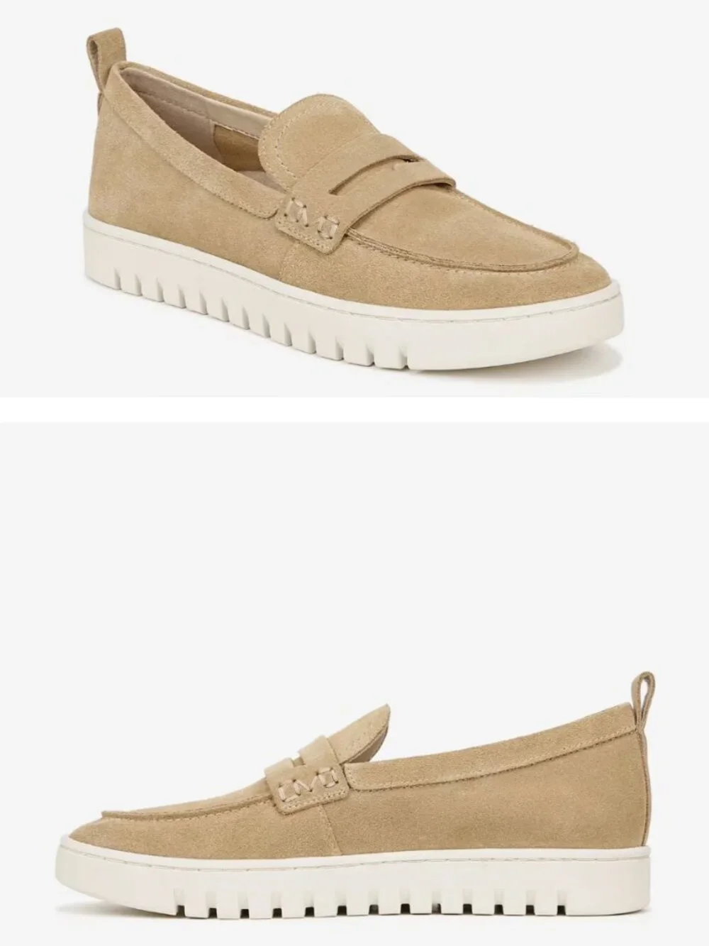 NWT Vionic women's uptown penny loafer sand suede size 9.5